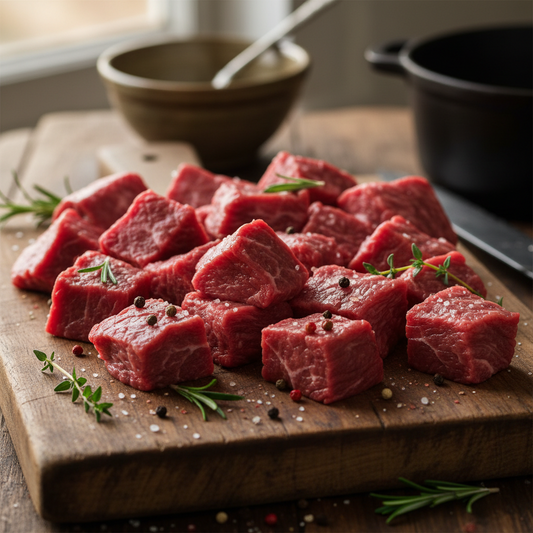 Cubes of Stewing Meat  (1.5 lbs)